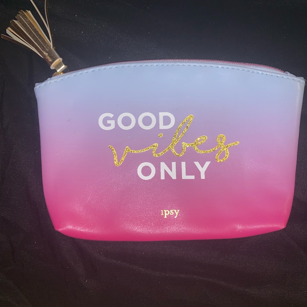 Ipsy blue,purple , pink ombré makeup bag